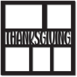 Thanksgiving - 5 Frames - Digital Cut File - SVG - INSTANT DOWNLOAD