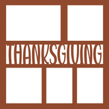 Thanksgiving  - 5 Frames - Scrapbook Page Overlay Die Cut - Choose a Color