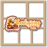 Thanksgiving Day - 5 Frames - Scrapbook Page Layered Overlay Kit