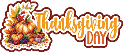 Thanksgiving Day - Scrapbook Page Title Sticker