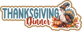 Thanksgiving Dinner - 4 Frames - Scrapbook Page Layered Overlay Kit