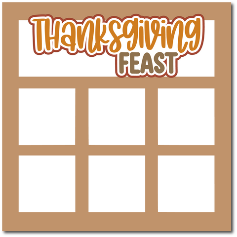 Thanksgiving Feast - Scrapbook Single Page Kit