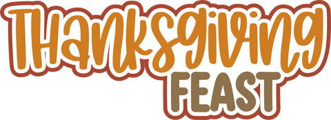 Thanksgiving Feast - Scrapbook Page Title Sticker