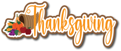 Thanksgiving - Scrapbook Page Title Sticker