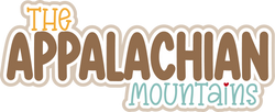 The Appalachian Mountains - Scrapbook Page Title Die Cut