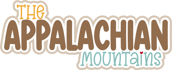 The Appalachian Mountains - Scrapbook Page Title Sticker