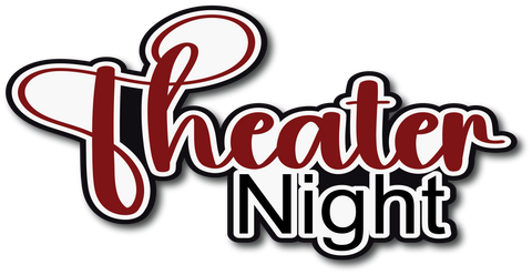 Theater Night - Scrapbook Page Title Die Cut