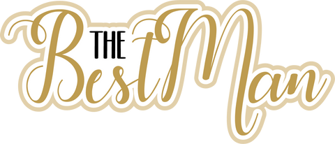 The Best Man - Scrapbook Page Title Sticker