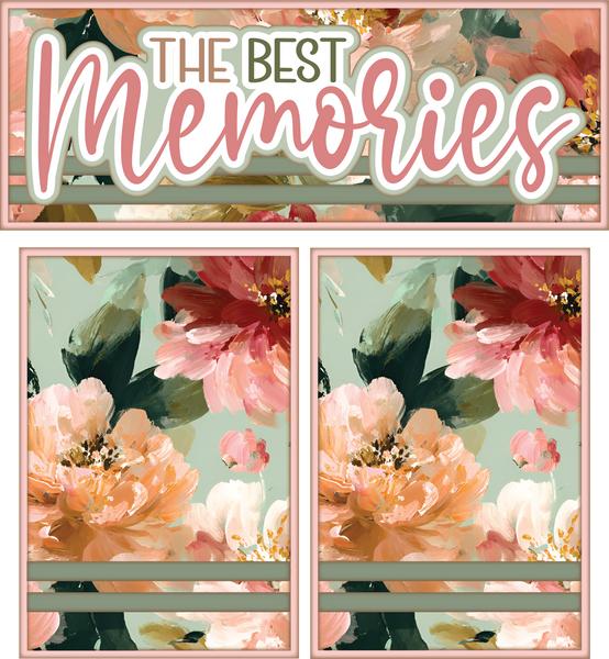 The Best Memories - Scrapbook Page Photo Mat Set