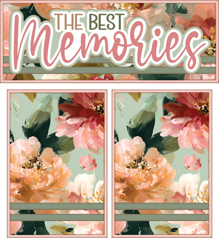The Best Memories - Scrapbook Page Photo Mat Set