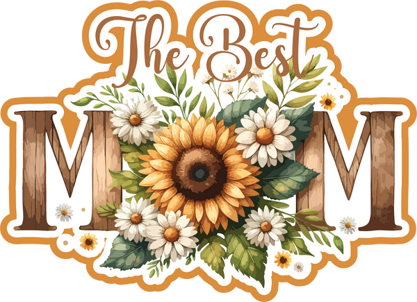 The Best Mom - Scrapbook Page Title Die Cut