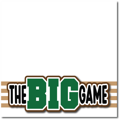 The Big Game - Printed Premade Scrapbook Page 12x12 Layout