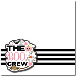 The Boo Crew - Printed Premade Scrapbook Page 12x12 Layout