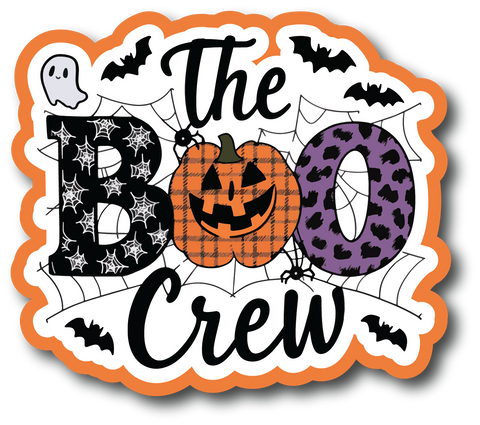 The Boo Crew - Scrapbook Page Title Die Cut