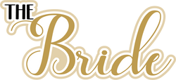The Bride - Scrapbook Page Title Die Cut