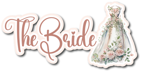 The Bride - Scrapbook Page Title Die Cut