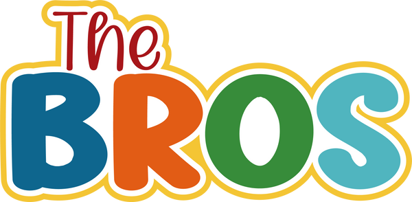 The Bros - Scrapbook Page Title Die Cut