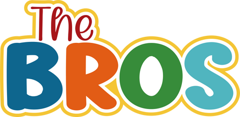 The Bros - Scrapbook Page Title Die Cut
