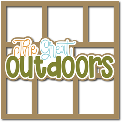The Great Outdoors - Layered Overlay - Digital Cut File - SVG - INSTANT DOWNLOAD