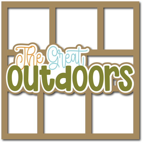 The Great Outdoors - Layered Overlay - Digital Cut File - SVG - INSTANT DOWNLOAD