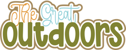 The Great Outdoors - Scrapbook Page Title Die Cut