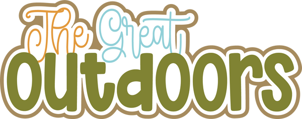 The Great Outdoors - Scrapbook Page Title Die Cut