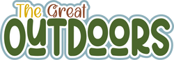The Great Outdoors - Scrapbook Page Title Sticker