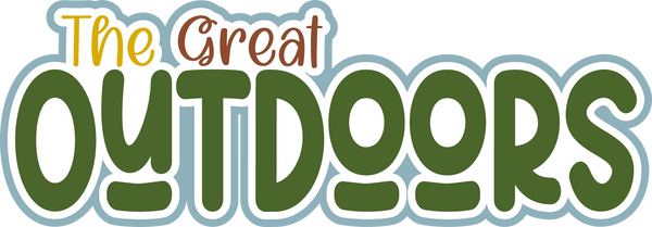 The Great Outdoors - Scrapbook Page Title Sticker