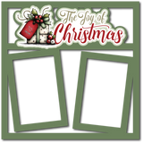 The Joy of Christmas - 2 Frames - Scrapbook Page Layered Overlay Kit