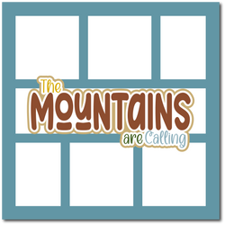The Mountains are Calling - Scrapbook Single Page Kit