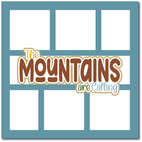 The Mountains are Calling - Scrapbook Single Page Kit