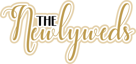 The Newlyweds - Scrapbook Page Title Sticker