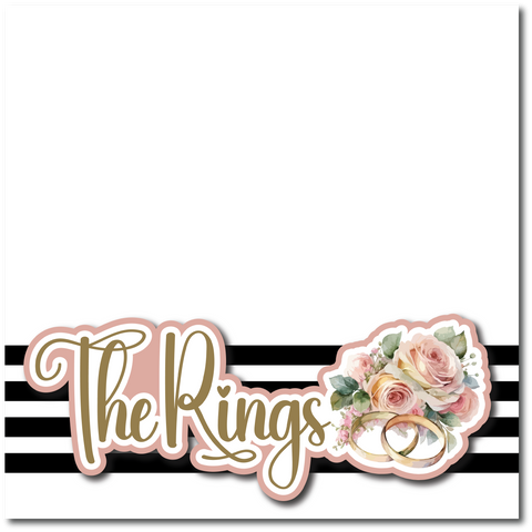 The Rings - Printed Premade Scrapbook Page 12x12 Layout