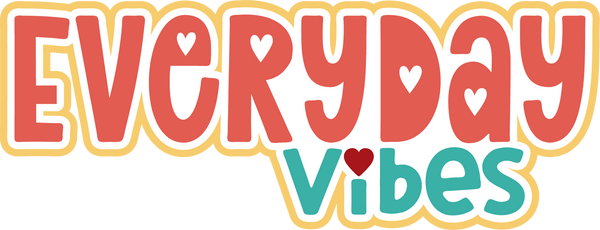 Everyday Vibes - Scrapbook Page Title Die Cut