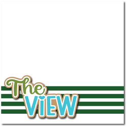 The View - Printed Premade Scrapbook Page 12x12 Layout