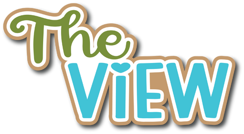 The View - Scrapbook Page Title Die Cut