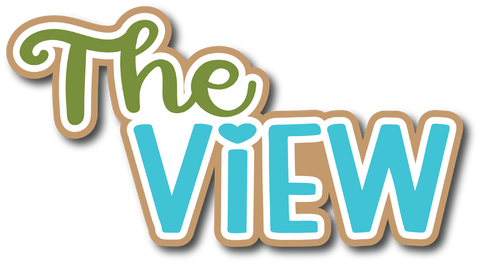 The View - Scrapbook Page Title Sticker