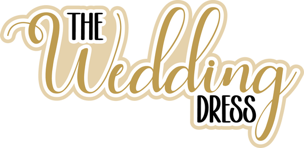 The Wedding Dress - Scrapbook Page Title Sticker