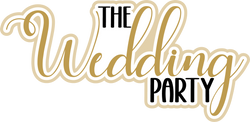 The Wedding Party - Scrapbook Page Title Sticker