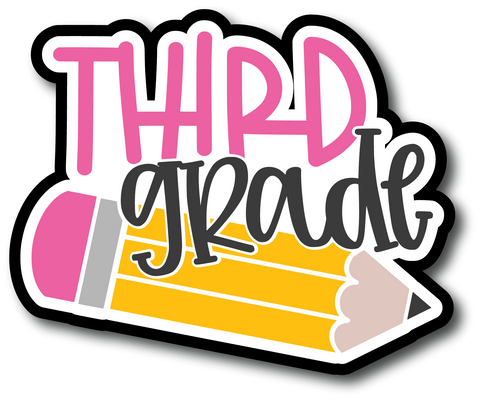 Third Grade - Scrapbook Page Title Sticker – Autumn's Crafty Corner