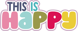 This is Happy - Scrapbook Page Title Die Cut