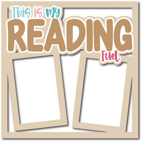 This is My Reading Fuel - Layered Overlay - Digital Cut File - SVG - INSTANT DOWNLOAD