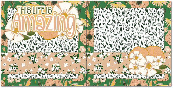 This Life is Amazing - Scrapbook Double Page Kit