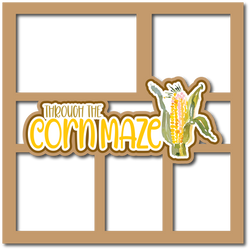 Through the Corn Maze - 5 Frames - Scrapbook Page Layered Overlay Kit
