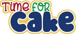 Time for Cake - Scrapbook Page Title Sticker