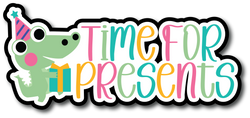 Time for Presents -  Scrapbook Page Title Sticker
