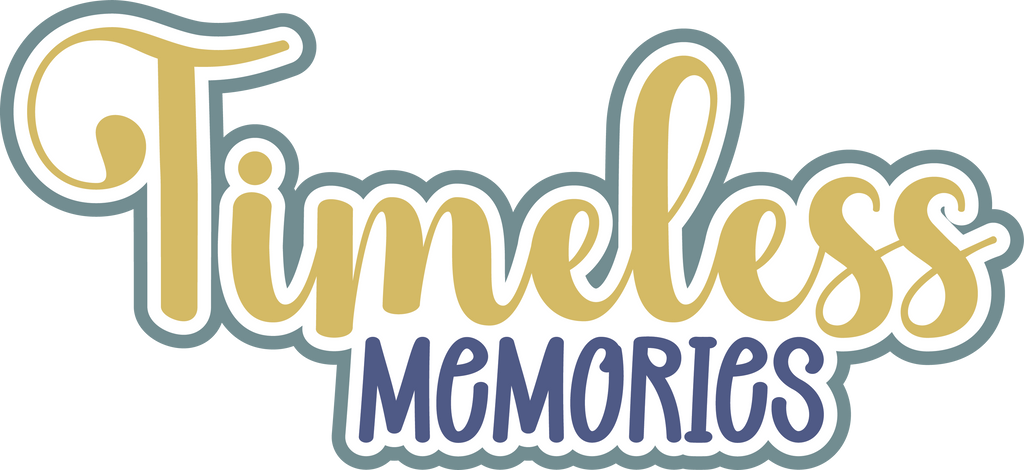 Timeless Tim Sticker Timeless Memories - Scrapbook Page Title Sticker – Autumn's Crafty Corner