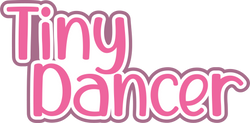 Tiny Dancer - Scrapbook Page Title Die Cut