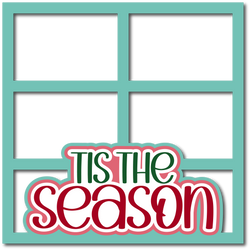 Tis the Season - 4 Frames - Scrapbook Page Layered Overlay Kit