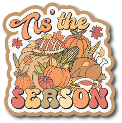 Tis the Season - Thanksgiving - Scrapbook Page Title Die Cut